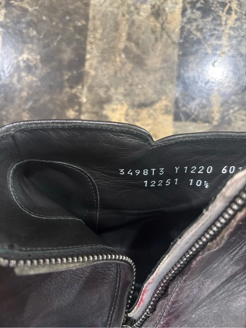 RARE $798 Preowned John Varvatos Collection Leather Eldridge Zip Boots 10.5